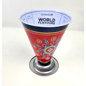 KitchenCraft World Of Flavors Dry Measure Measuring Cup Stainless Steel Metal
